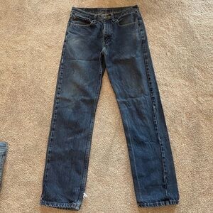 Wrangler Dark Blue Straight Jeans